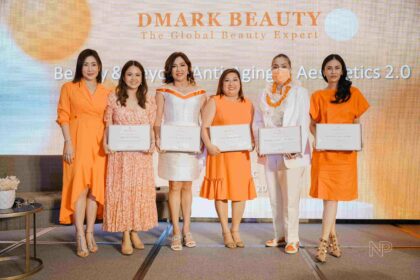 Nikki Tang with the speakers of the Beauty and Beyond Anti Aging and Aesthetics 2.0 scaled
