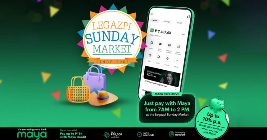 Maya Powers Legazpi Sunday Market with Cashless Convenience