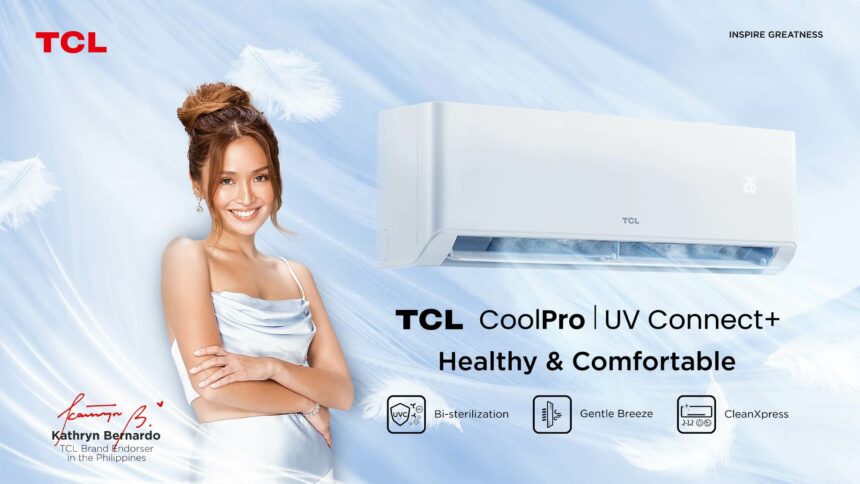 The new TCL UV Connect Air Conditioner gives a superb cooling experience scaled