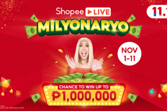 Get a chance to win one million pesos this 11.11 with Shopee Live Milyonaryo