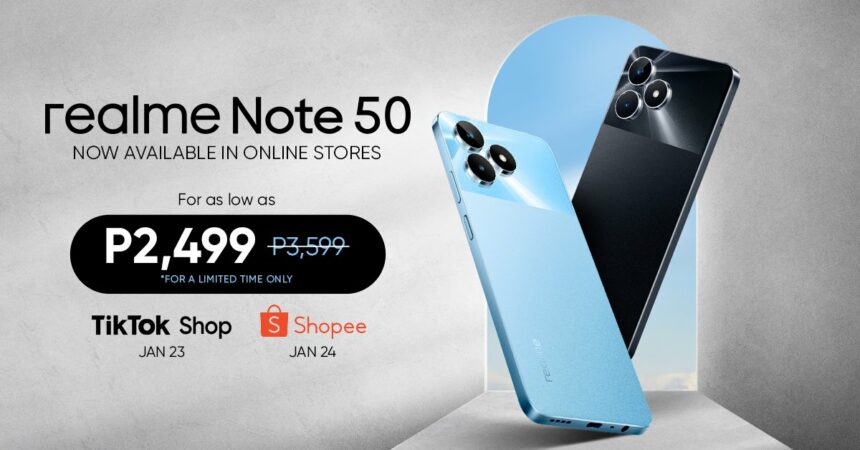 realme Note 50 now available online starts at PHP 2499