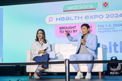 Watsons Health Expo Actor Gabby Concepcion with Dr. Didi Almeida discussing about Peripheral Neuropathy