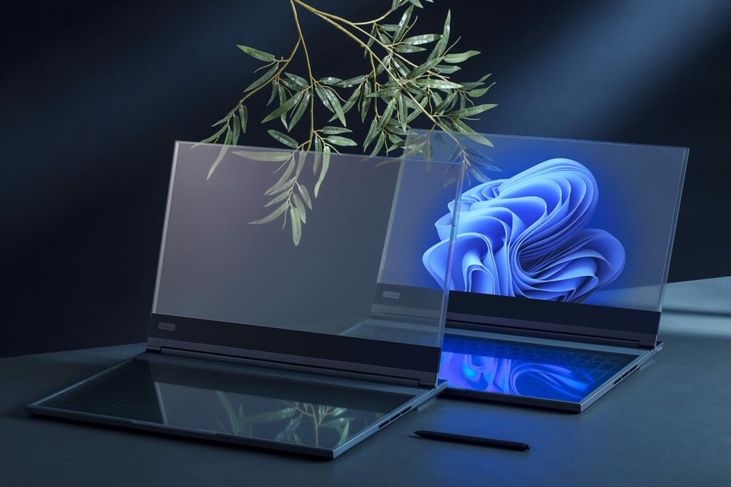 Lenovo ThinkBook Transparent Display Laptop Concept MWC 2024