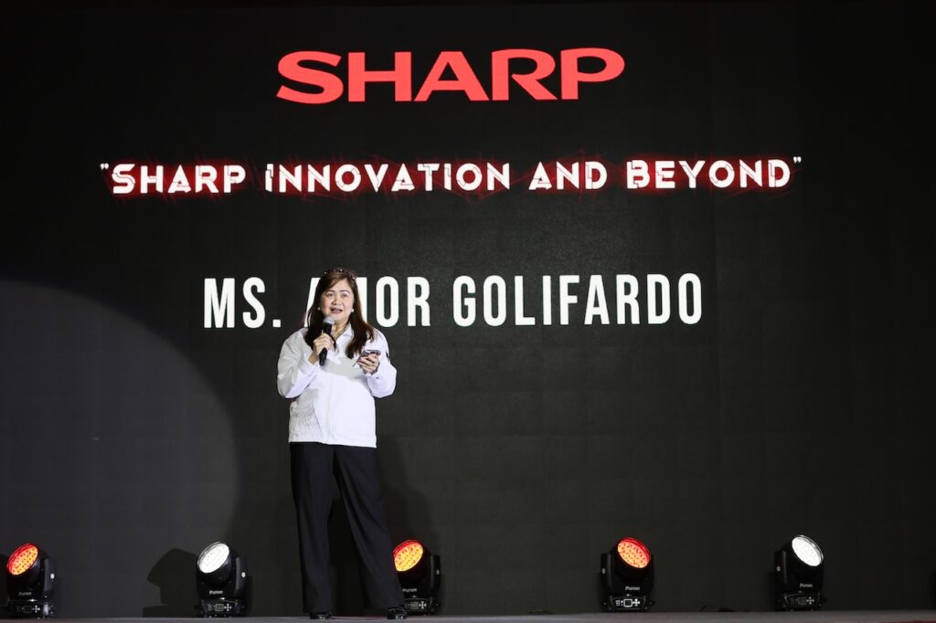 Ms. Amor Golifardo Senior Manager for Marketing of Sharp Philippines