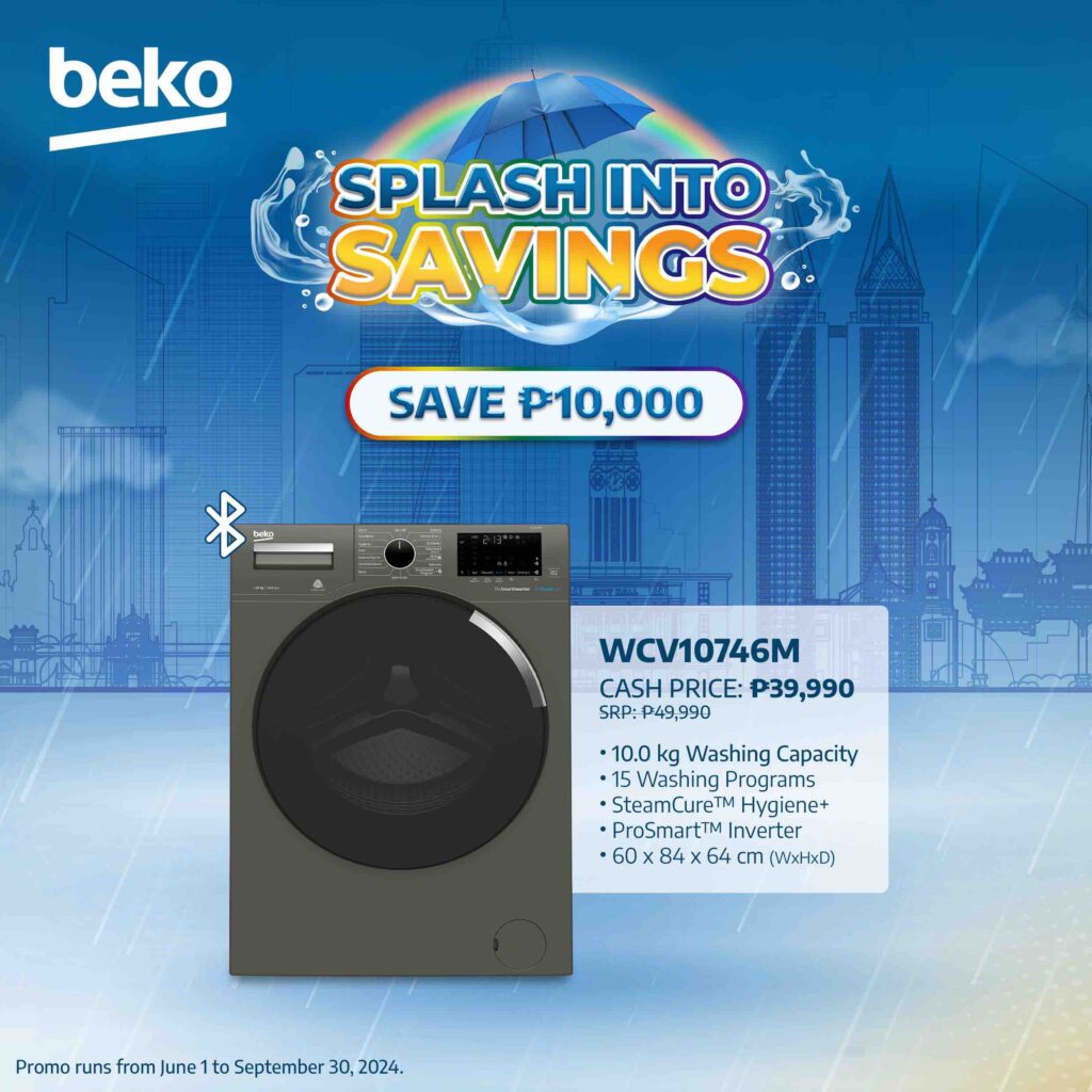 Beko’s Splash Into Savings rainy season promo - WCV10746M