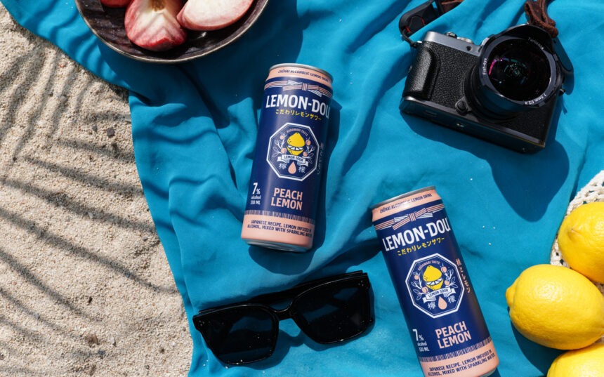 Summer vibes all year with LEMON-DOU Peach Lemon flavor