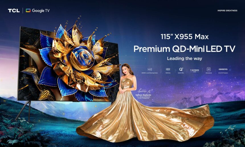 After much anticipation, TCL, the Philippines' No. 1 Panel TV Brand, and top 2 in the Global TV market, unveils the colossal TCL 115" X955 Max Premium QD-Mini LED TV. This technological marvel boasts the largest screen ever from TCL, delivering an immersive display experience that will redefine how you watch movies, shows, and games. Prepare to be captivated by stunning detail, vibrant colors, and a whole new level of home entertainment! The TCL 115" X955 Max Premium QD-Mini LED TV reigns supreme as the titan of Mini LED screens. Boasting an unmatched size that sets a new standard for home entertainment, this TV isn't just big—it's a feast for the senses. From the moment you turn it on, prepare to be captivated by a world of stunning visuals, breathtaking detail, and colors that come alive. “There’s no stopping us now! We’re finally introducing the TCL 115" X955 Max Premium QD-Mini LED TV! It’s the most anticipated moment among TV fanatics, and it’s finally here,” TCL Brand Manager Joseph Cernitchez said. The Ultra Realistic TV Screen The TCL 115" X955 Max isn't just a TV; it's a gateway to a luxurious viewing experience unlike any other. It’s also the world’s first 115" TV to be available for consumers. Get ready to be transported to another world with the TCL 115” X955 Max. This awe-inspiring TV features over 20,000 local dimming zones, creating a level of picture quality that's simply breathtaking. Imagine yourself completely immersed in the action, captivated by the sharp details and lifelike contrast. The microscopic Mini LED lights paired with high-precision lenses work in harmony with these local dimming zones to achieve pixel-level light control. Every scene – from dark, suspenseful thrillers to vibrant action movies – appears with stunning detail and depth. Immerse yourself in a world of dazzling color with the TCL 115” X955 Max. This incredible TV features QLED Pro technology, producing a jaw-dropping 10 billion colors. Imagine every scene bursting with life, with details so vivid they feel real. But QLED Pro isn't just about creating a dazzling screen display. TCL prioritizes long-lasting performance, utilizing advanced materials that ensure color stays true and vibrant for up to 100,000 hours. QLED Pro also delivers a professional-grade color palette, covering 98% of the DCI-P3 standard, while a 25% increase in brightness ensures everything on the screen looks stunning. With QLED Pro, your home cinema experience becomes a celebration of color, detail, and professional-grade quality. The TCL 115" X955 Max pushes the boundaries of picture quality with a peak brightness of 5,000 nits and a phenomenal 50 million to 1 contrast ratio. This innovative technology, combined with precise light control, ensures stunning visuals. Experience deep blacks, vibrant highlights, and a level of detail that rivals reality. The AiPQ Pro Processor in the TCL 115" X955 Max is a game-changer. This advanced AI chip acts like a smart brain, constantly analyzing and learning from real-world details. It stores this information and uses it to optimize the picture on the fly, resulting in stunning visuals with vibrant colors, excellent contrast, and crystal clarity that rivals the natural world. Sound that pulls you into the action! The TCL 115" X955 Max isn't just about the picture. It features a top-of-the-line ONKYO 6.2.2 Hi-Fi System, renowned for its immersive sound. With 12 speakers and 240W of super peak power, this system creates a captivating soundscape that puts you right in the heart of the action. Sleek design, versatile placement. The TCL 115" X955 Max features a stylish ultra-slim design that complements any décor. This versatile TV can be mounted on the wall, placed on a TV stand, or used with a floor stand, allowing you to customize its placement to your preferences. For more updates on the TCL 115" X955 Max Premium QD-Mini LED TV, log on to https://www.tcl.com/ph/en.