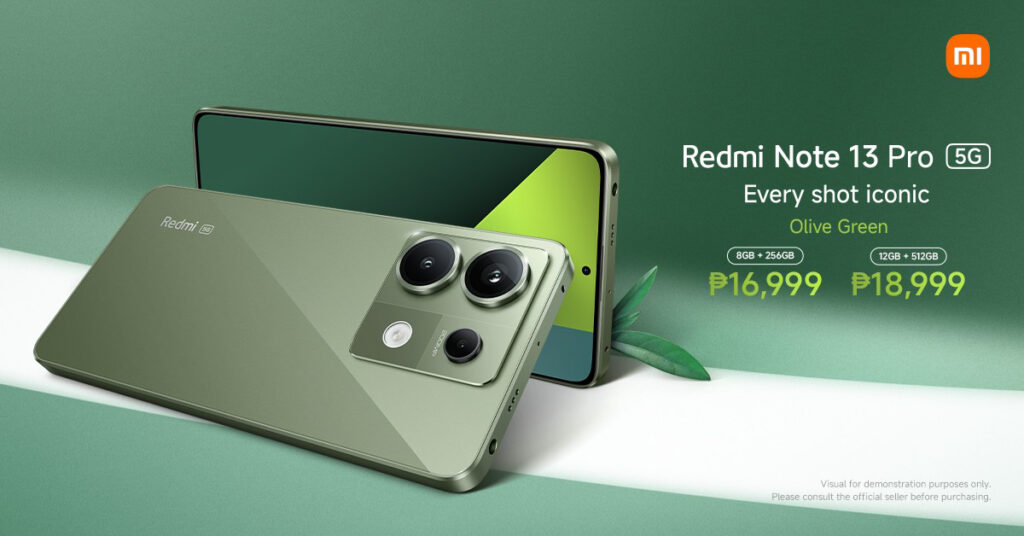 Availability and Pricing Redmi 13 Pro 5G in Olive Green