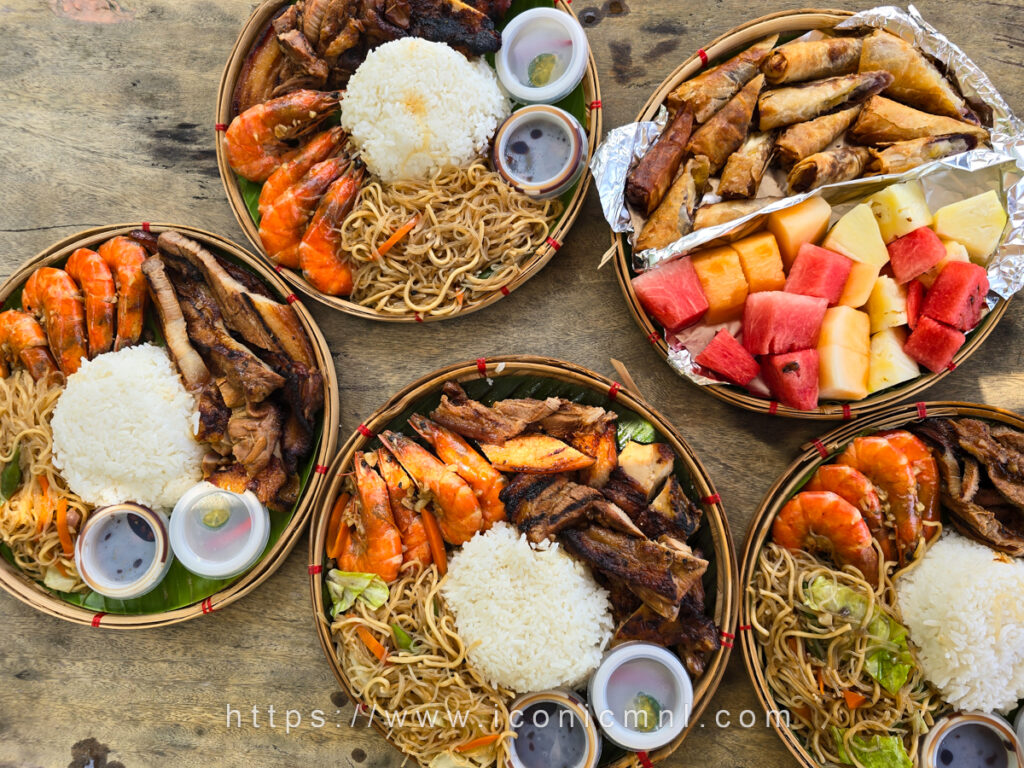 Pico Sands Hotel - Island Tour to Santelmo Cove - boodle fight prepared by Chef Marlon Granados