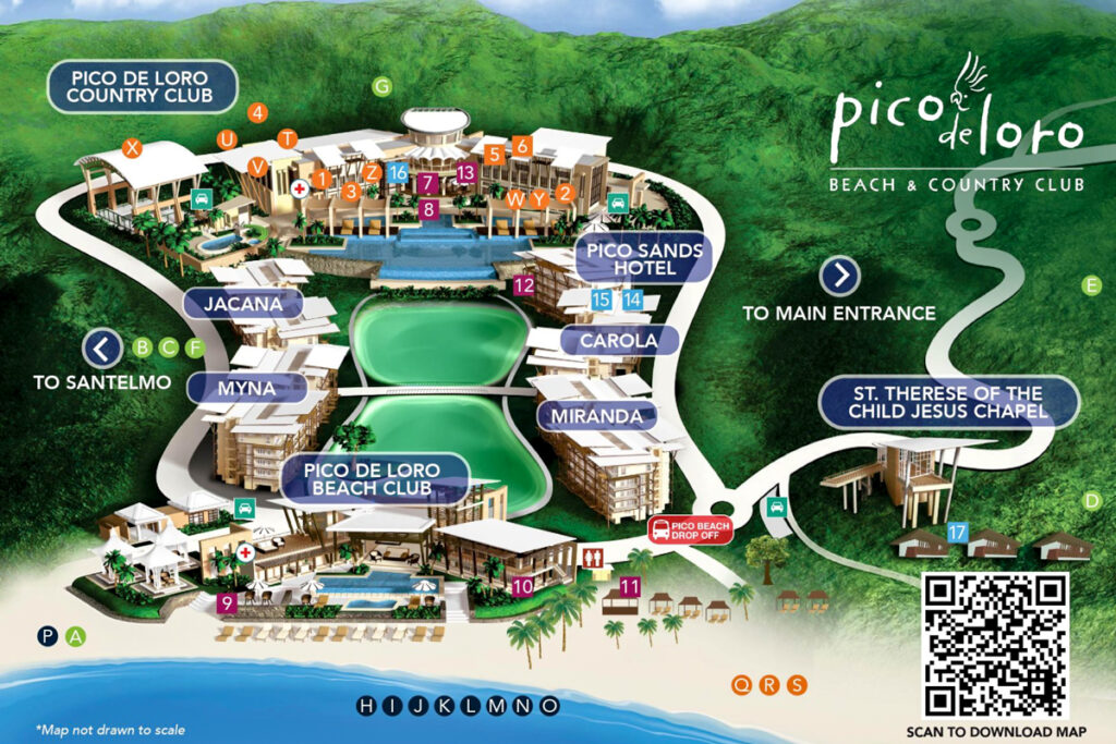 Pico de Loro Cove Map