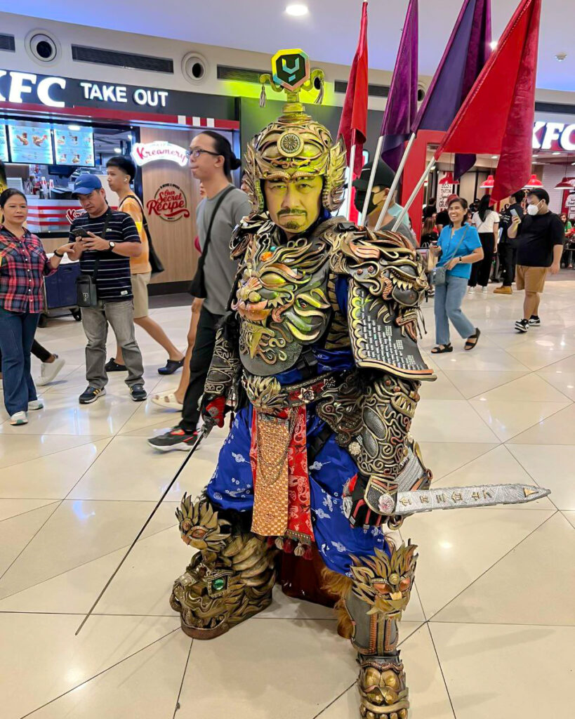 YGG Pilipinas Transforms Trinoma into a Web3 Gaming Expo to Close Roadtrip - Cosplay Winner Guy Singzon in Zhang Fei cosplay