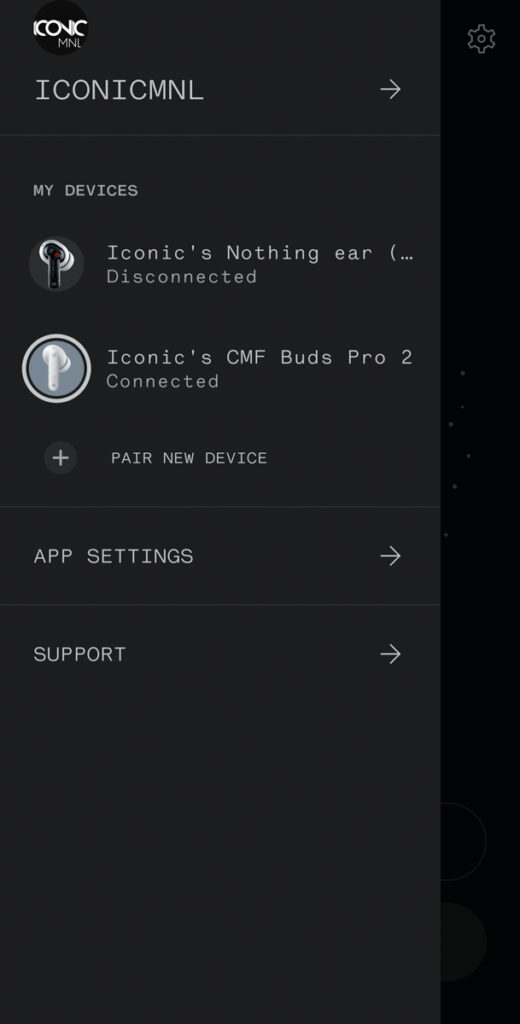 CMF Buds Pro 2 Nothing X App Connected Devices