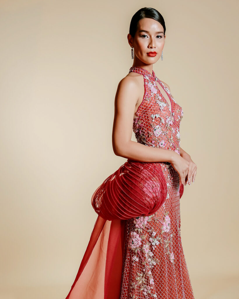 Hannah Kong Bridal Hannah Kong Bridal Bold red dress inspired by Chinese engagements