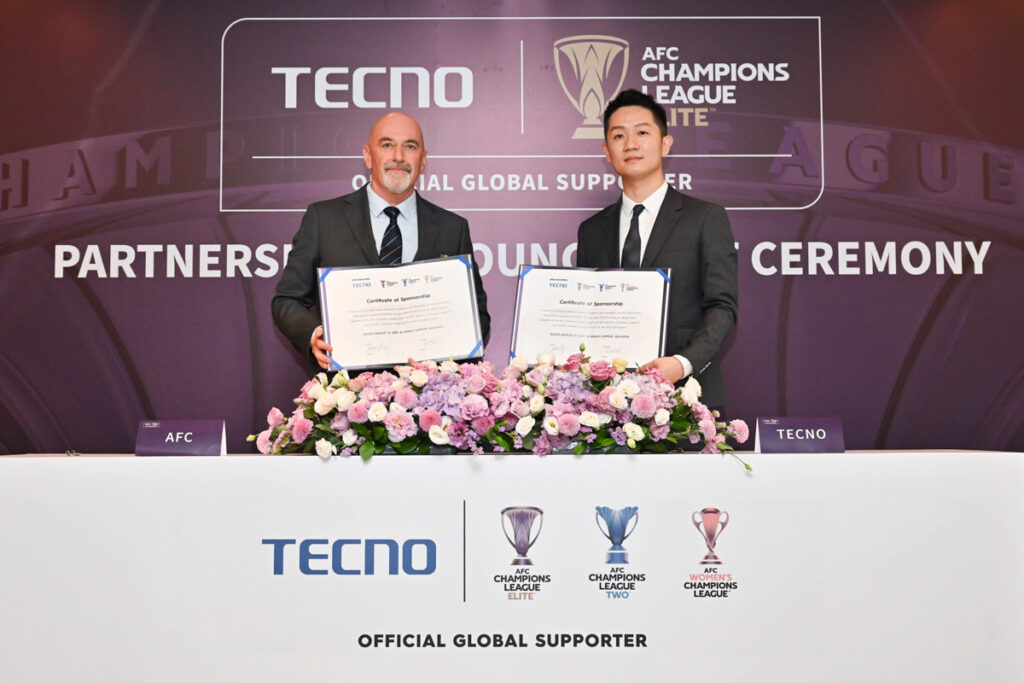 TECNO as Official Global Supporter of the Asian Football Confederation’s Club Competitions