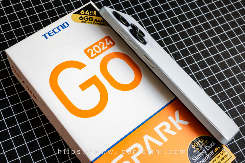 Tecno Spark Go 2024 - volume rocker and power button