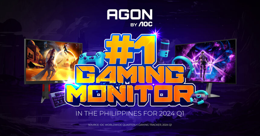 AOC Dominates as Number 1 PC Monitor and Gaming Monitor Brand in the Philippines for Q1 2024