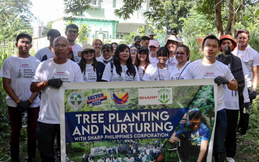 Sharp Philippines Planted 450 Narra Trees in Mt. Makiling