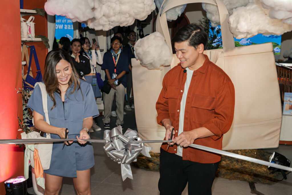 Victoria Sze and Jerald Sze during the Ribbon Cutting Ceremony to officially open Straightforward’s UP Town Center Store