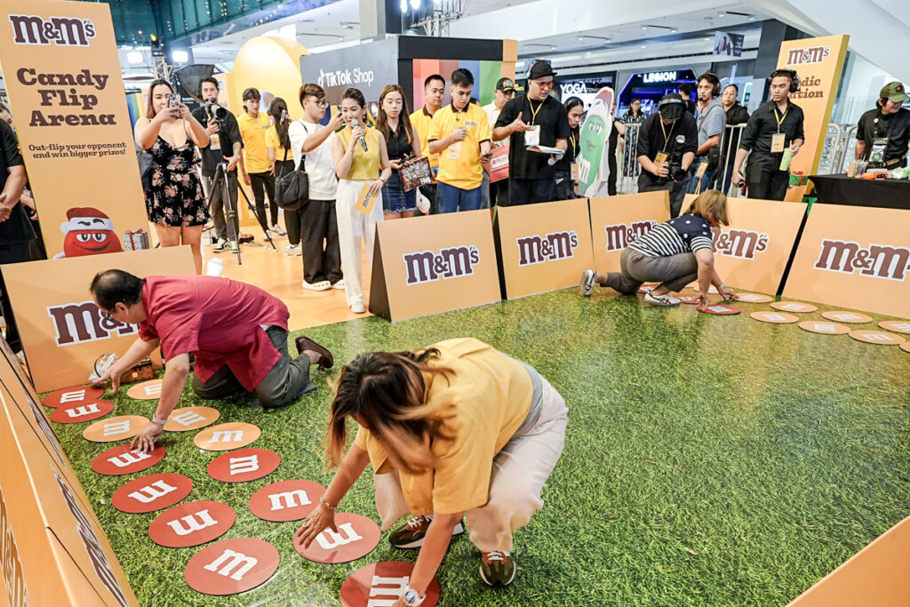 M&Ms Brings A World Of Fun and Belonging To All Filipinos Media guests dive into the Candy Flip Challenge