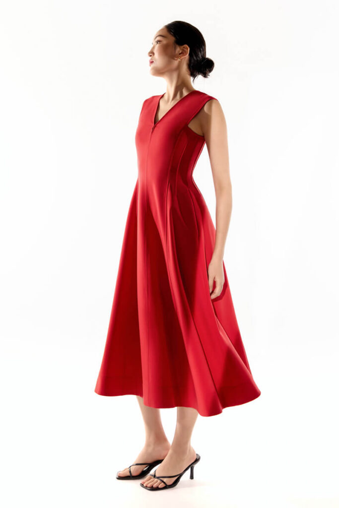 Love Bonito Festive Collection Sofi V neck Fit & Flare Midaxi Dress