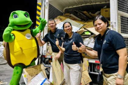 Pico Team turns over metric tons of used papers and cardboard