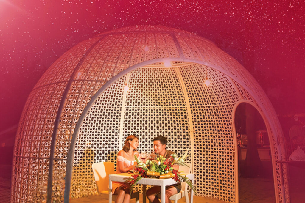 Romantic Seaside Escape at Pico Sands Hotel This Valentine’s Day Moonlit Dinner at the Dome