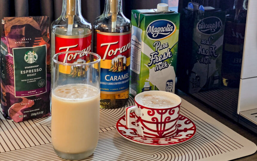 How to Make Homemade Iced Caramel Macchiato at Home