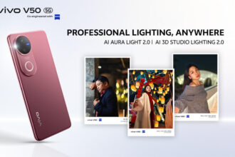 Add a touch of lighting drama to every shot with vivo V50’s AI Aura Light 2.0