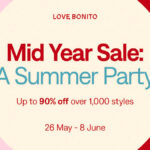 Love Bonito Launches Mid-Year Sale with Over 1-000 Styles at Up to 90% Off