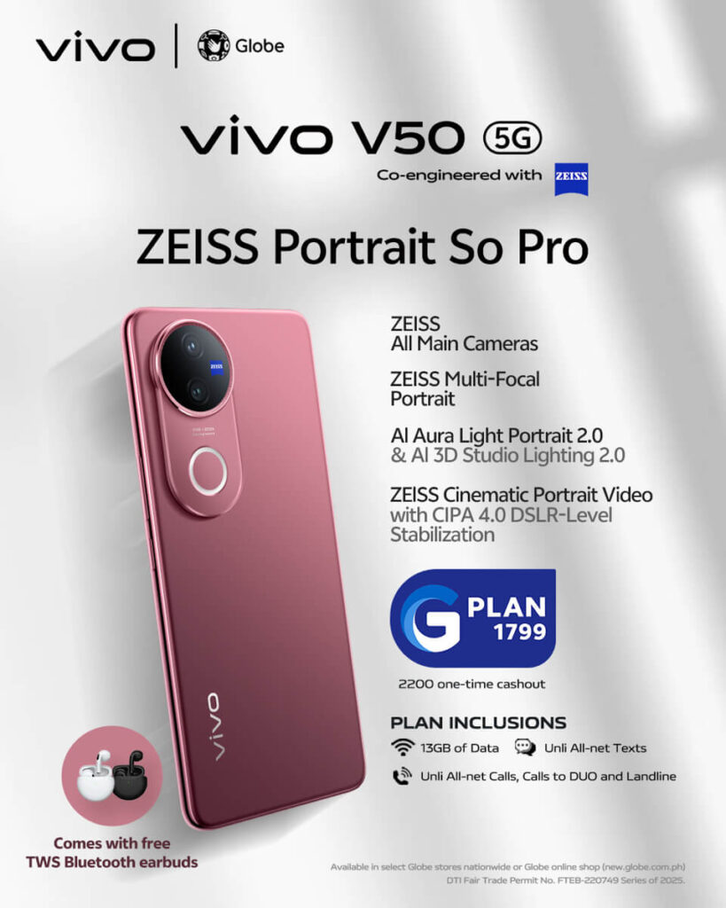 Upgrade to pro-level features with vivo V50 5G through GPlan 1799