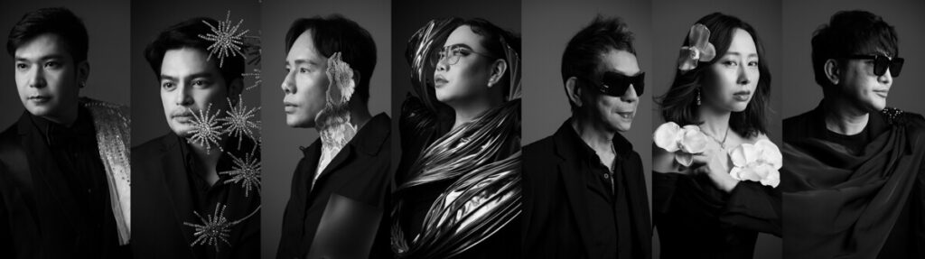 Day Fashion Show Designers [L R] Rian Fernandez Manny Halasan Nat Manilag Ehrran Montoya Val Taguba Vee Tan Ryan Ablaza Uson