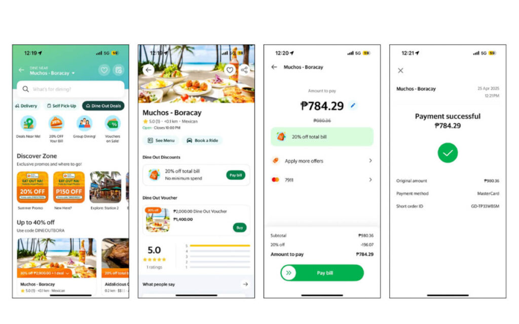 Grab’s Dine Out Feature Reimagines Island Dining in Boracay