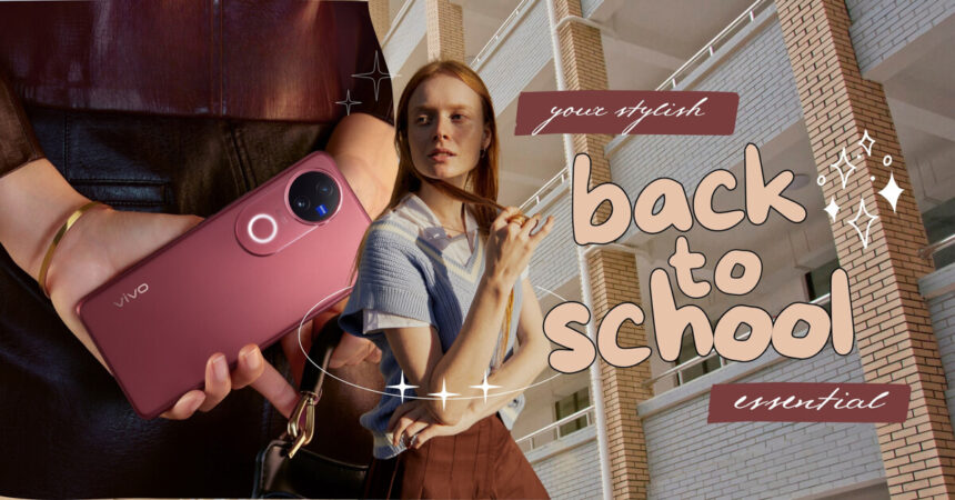 Head back to school in style with vivo V50 in Ancora Red