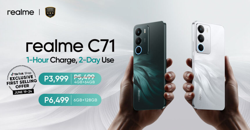 realme C71 launches in the Philippines with a 6,300mAh battery for as low as P3,999