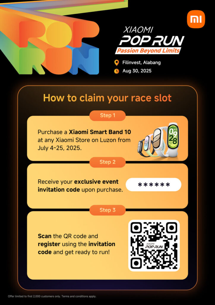 Join the Xiaomi Pop Run at Filinvest City