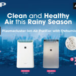 Plasmacluster Air Purifier with Dehumidifier for Rainy Days