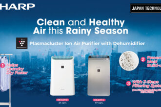 Plasmacluster Air Purifier with Dehumidifier for Rainy Days