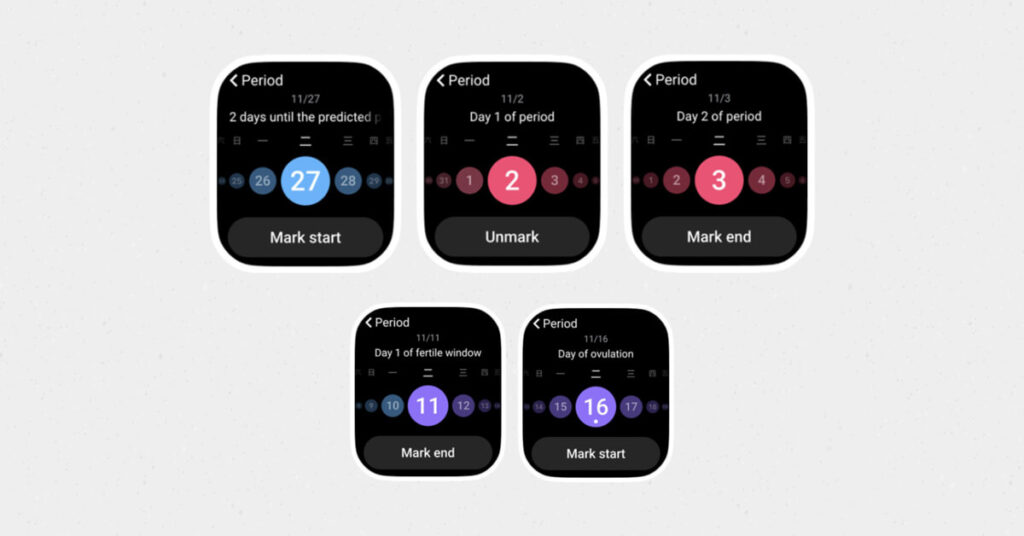vivo Watch GT Period Monitoring