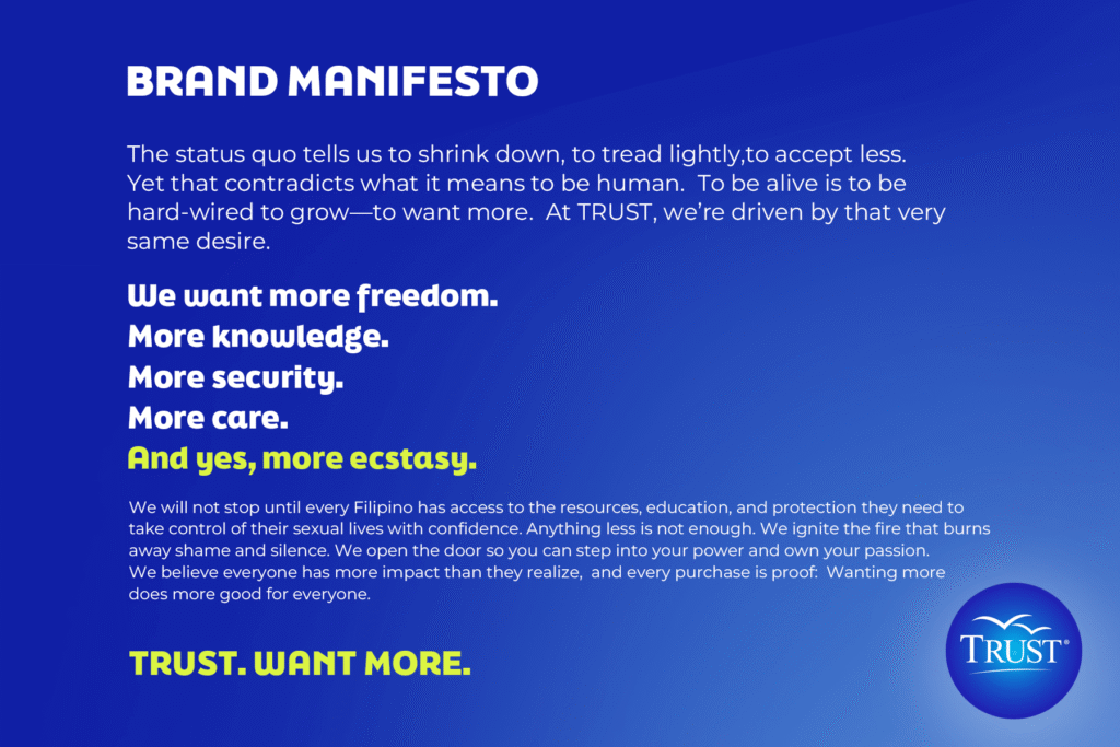 Brand Manifesto of TRUST