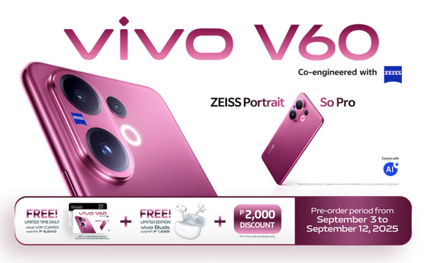 vivo V60 Launches in the Philippines with ZEISS Camera, 6500mAh Battery, and AI Tools