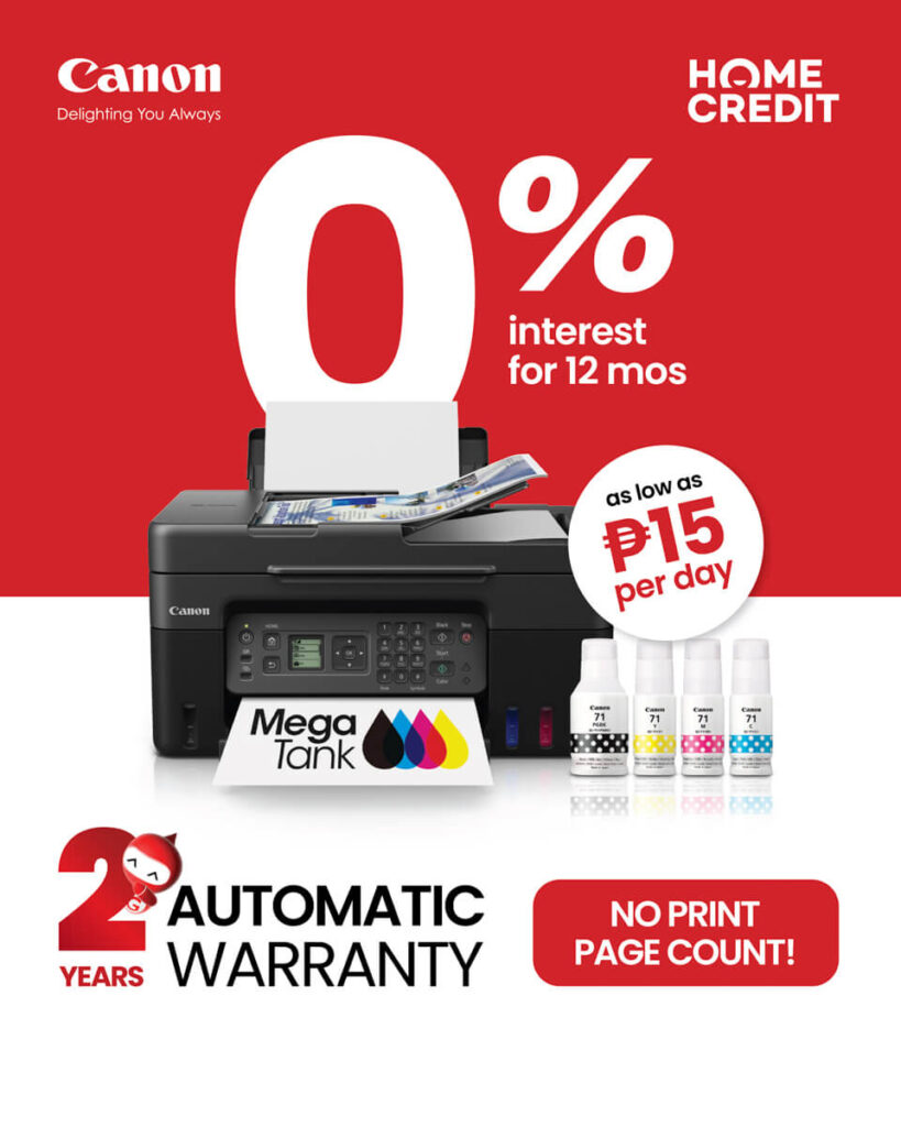 Canon 0% Interest for 12 Months