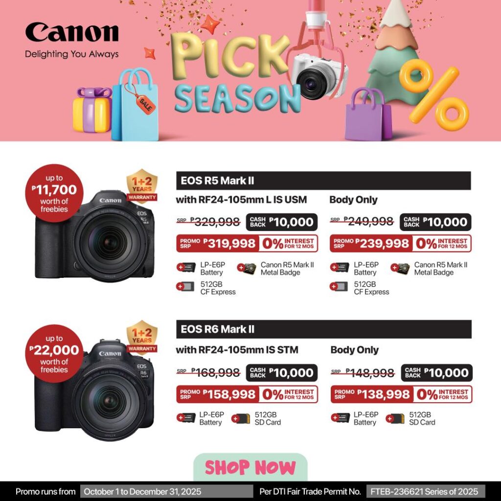 Canon Pick Season Holiday Promo
