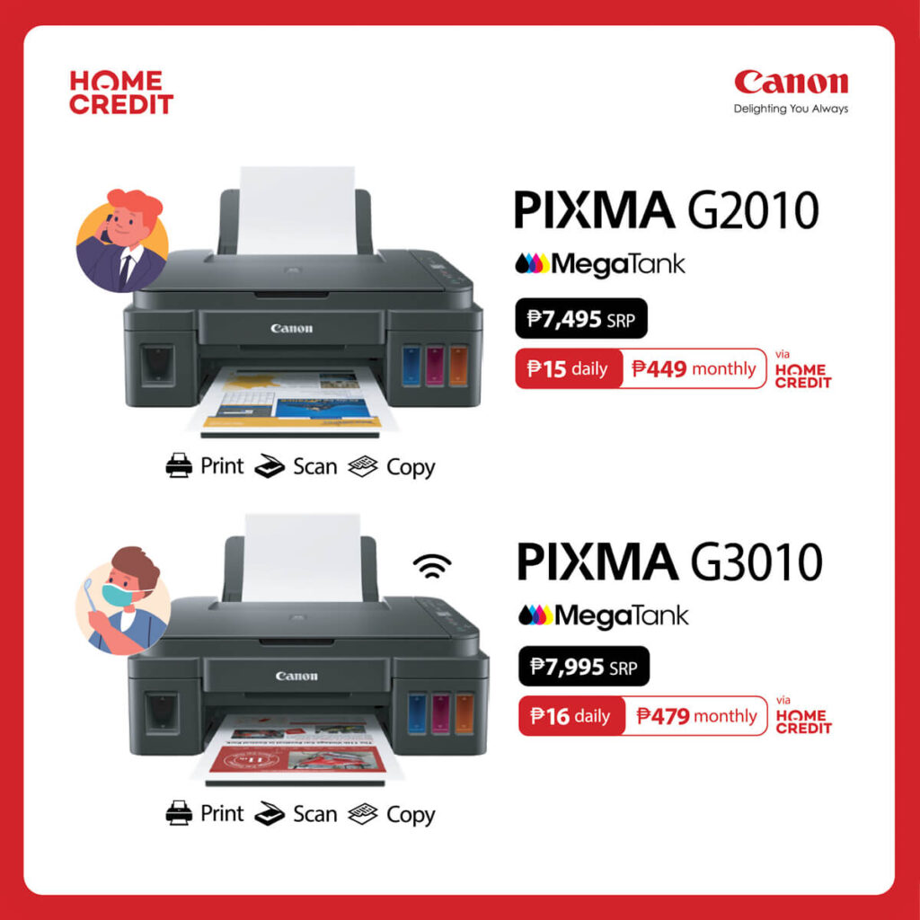 Canon Pixma G2010 and G3010