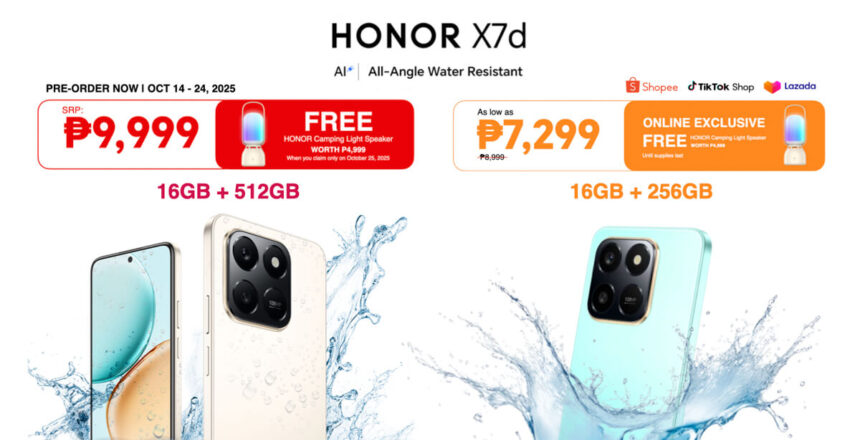 HONOR Philippines Launches the Durable and AI-Powered HONOR X7d