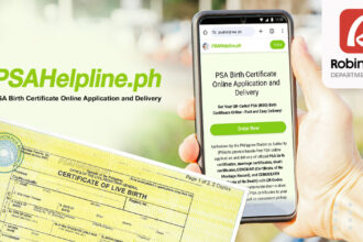 Pick Up Your PSA Certificate at Robinsons Department Store