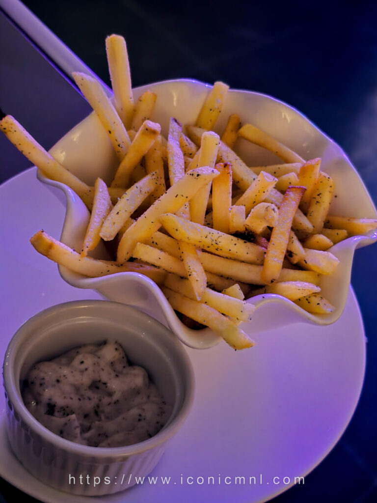 Antidote Bar - Truffle Fries - Shoestring fries tossed in black truffle