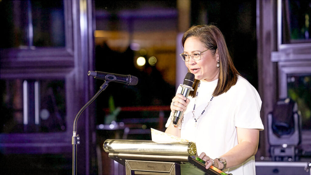 SMHCC SVP for Operations Cathy Nepomuceno brightens the celebration with her warm and joyful holiday message