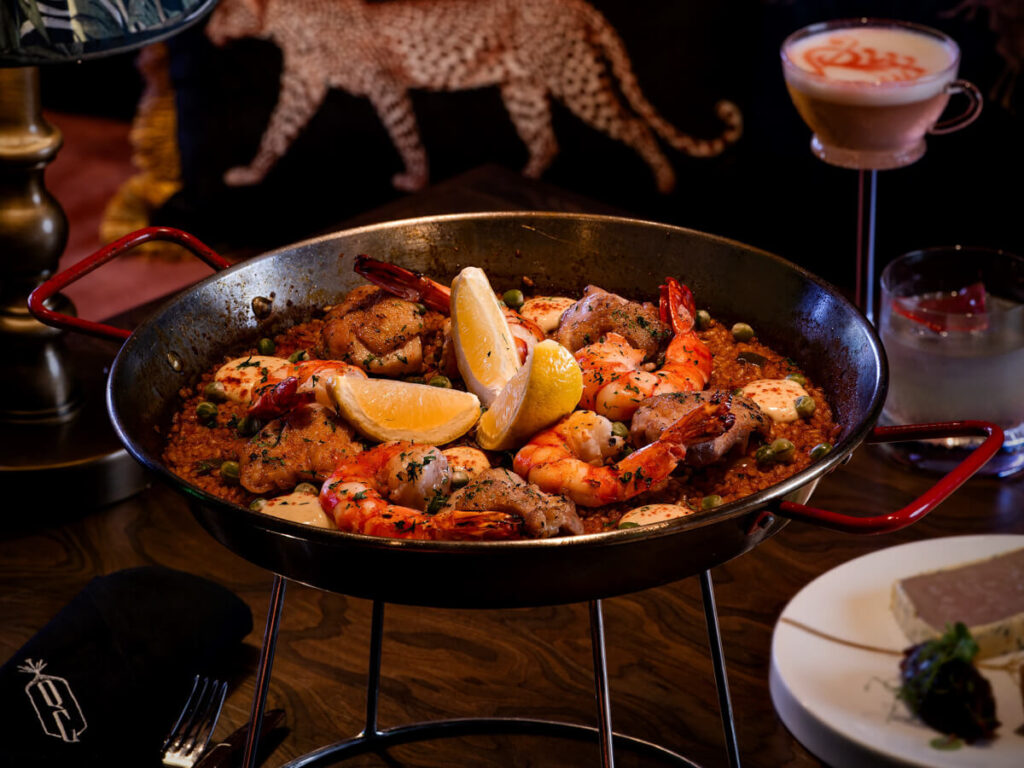 Paella Valenciana refreshes the palate with each zesty bite at Quezon Club for dinner