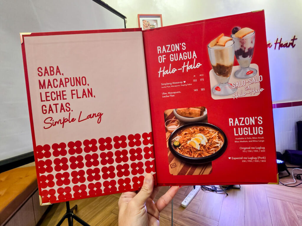 Razon’s of Guagua - Menu