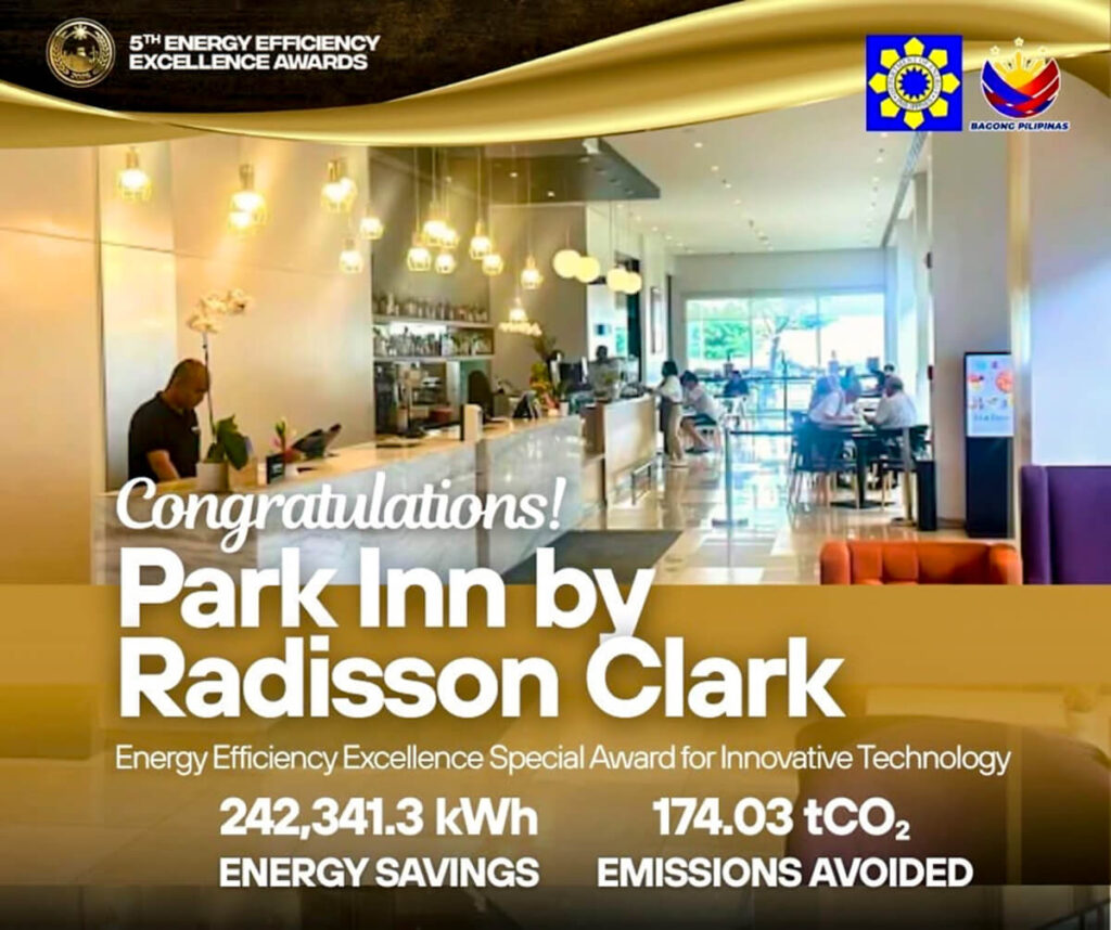 Park Inn by Radisson Clark Earns Special Award